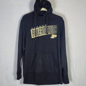 Pel Athletic Lead Grey Black Heather Purdue Boilermakers Meijer NCAA Hoodie Sz L